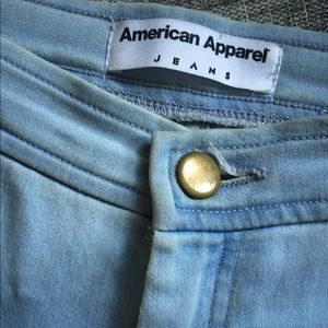 American apparel light wash jeans